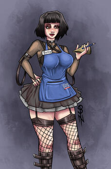 Betty Goth Ihop Full Body Shaded